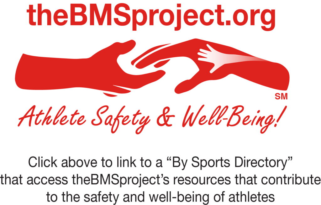 The BMS Project Guiding Hands Logo Athlete Third Pary Message